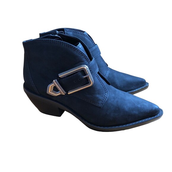 Vince Camuto Shoes - NWOT&NB Vince Camuto Leather Nubuck Suede Ashena Western Bootie Black Size 7